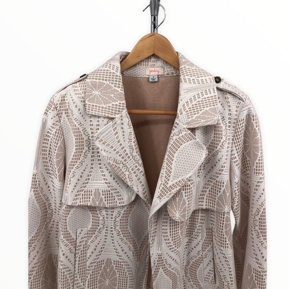 Pixley Marsa Ivory Lace Moto Jacket Blazer - Picture 2 of 11